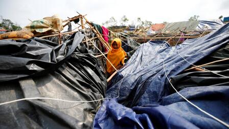 News Wrap: Rohingya Muslim refugee camps devastated in storm