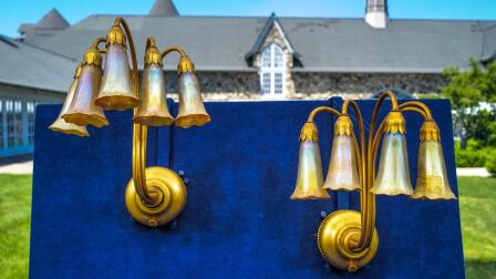 Appraisal: Tiffany Studios Lily Sconces, ca. 1905