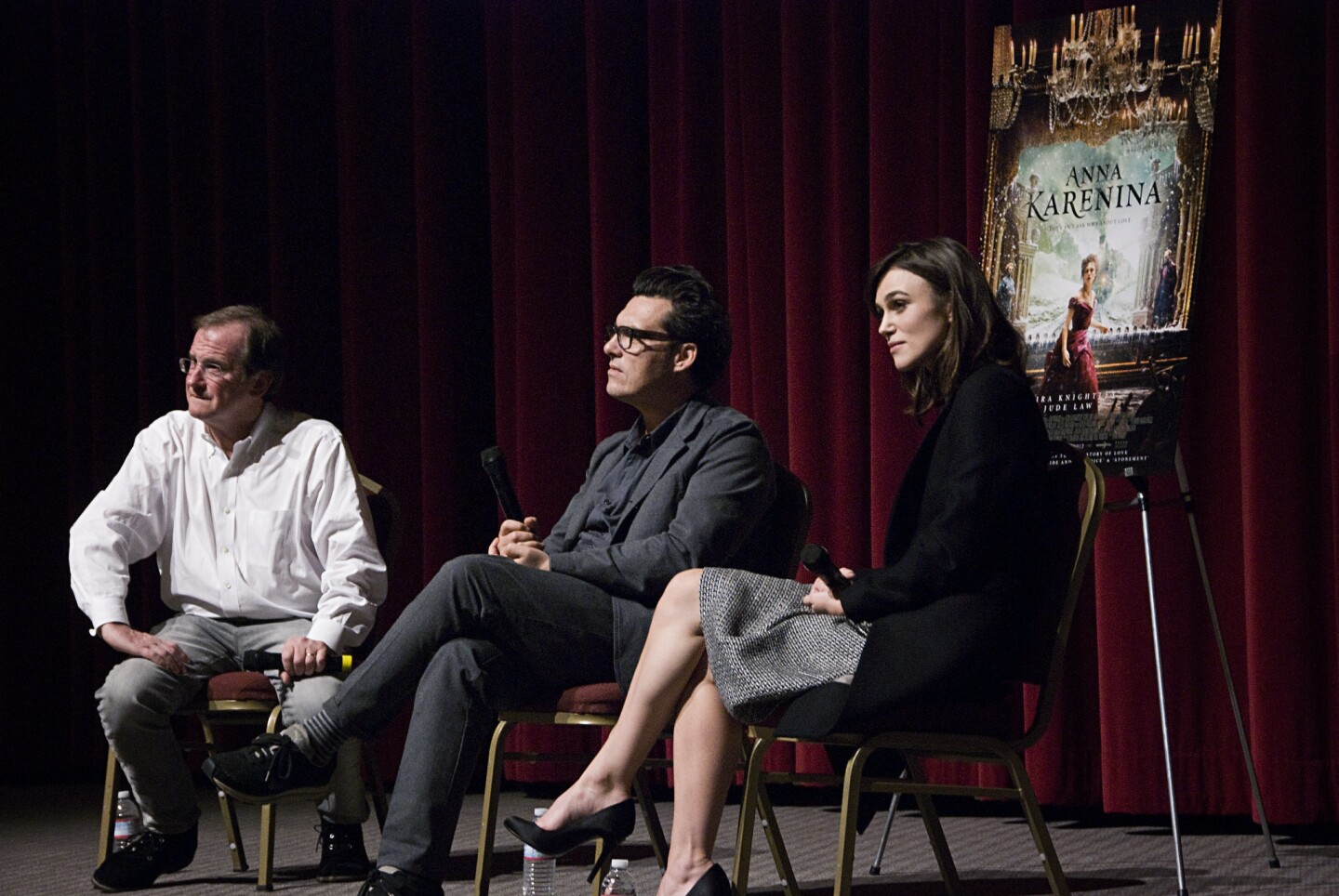 Director Joe Wright and star Keira Knightley answered audience questions at the November 13, 2012 KCET Cinema Series screening of Leo Tolstoy's "Anna Karenina."