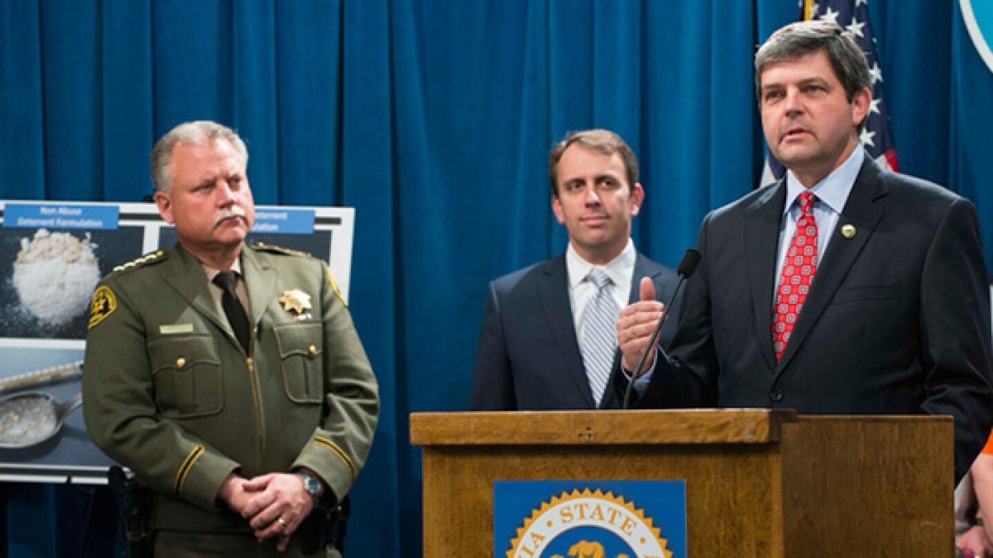 Assemblymember Jim Wood introduces new legislation that would help reduce prescription drug abuse during a press conference March 24, 2015.