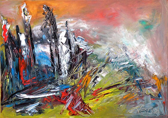 "Past and Future" by Vera Arutyunyan, 2010, oil on canvas, 18x24" | Courtesy of the artist