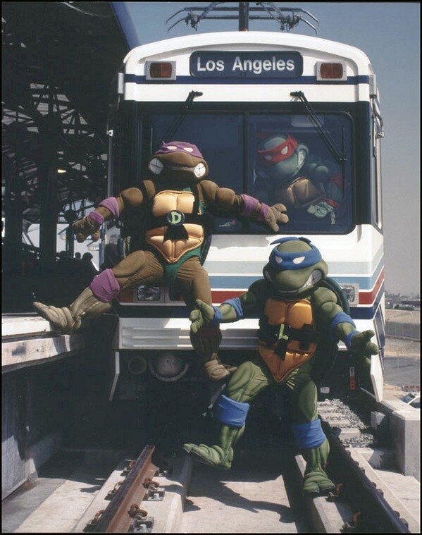 An exclusive videotape was released to promote the Blue Line with help from the Teenage Mutant Ninja Turtles | Photo: Metro Library and Archive/Flickr/Creative Commons