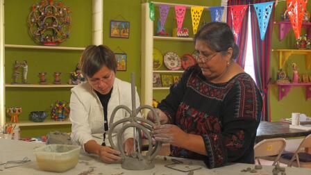Ceramic tree of life artist Veronica Castillo