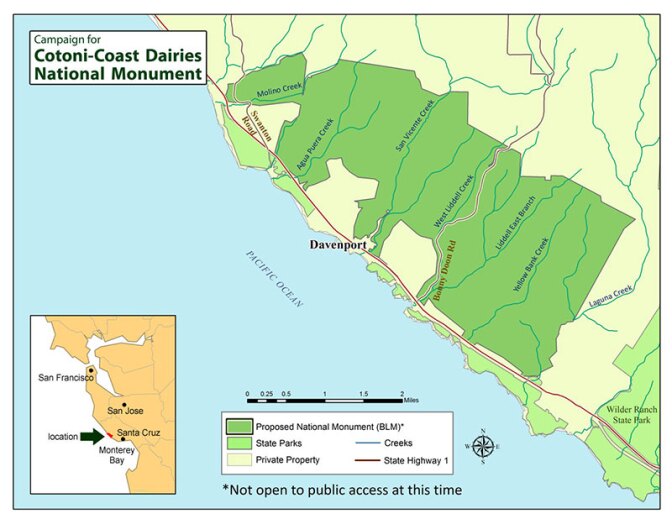 Cotoni Coast Dairies Map