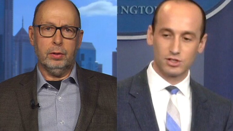 David Glosser (left) and Stephen Miller (right) | Still from Democracy Now!