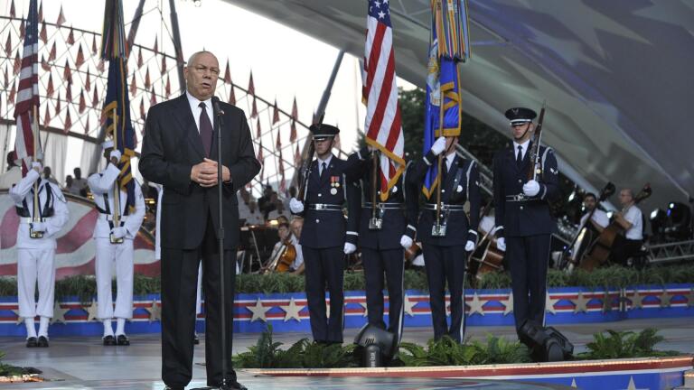 Colin Powell Thanks Troops