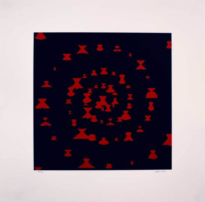 Linda Stark, "Black Widow Society," 2002 Lithograph | Courtesy of El Nopal Press