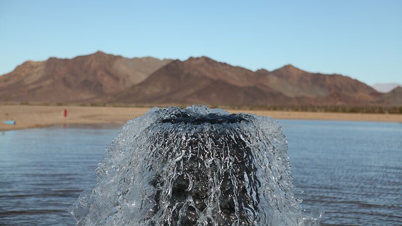Water emerging from the Cadiz aquifer | Photo: Cadiz, Inc.