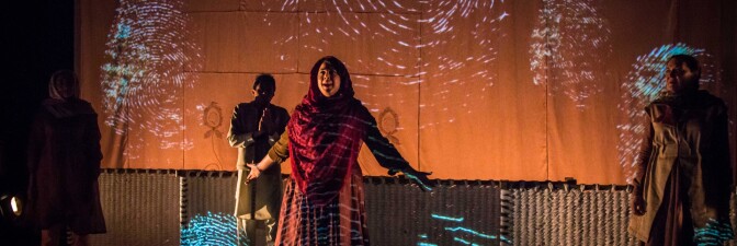 A scene from the 2014 premiere production of "Thumbprint" | Noah Stern Weber / Beth Morrison Productions