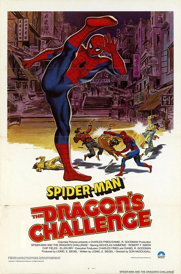 American poster for "Spider-man: The Dragon's Challenge (1981)" | Courtesy of the Academy of Motion Picture Arts and Sciences, Stephen Chin collection