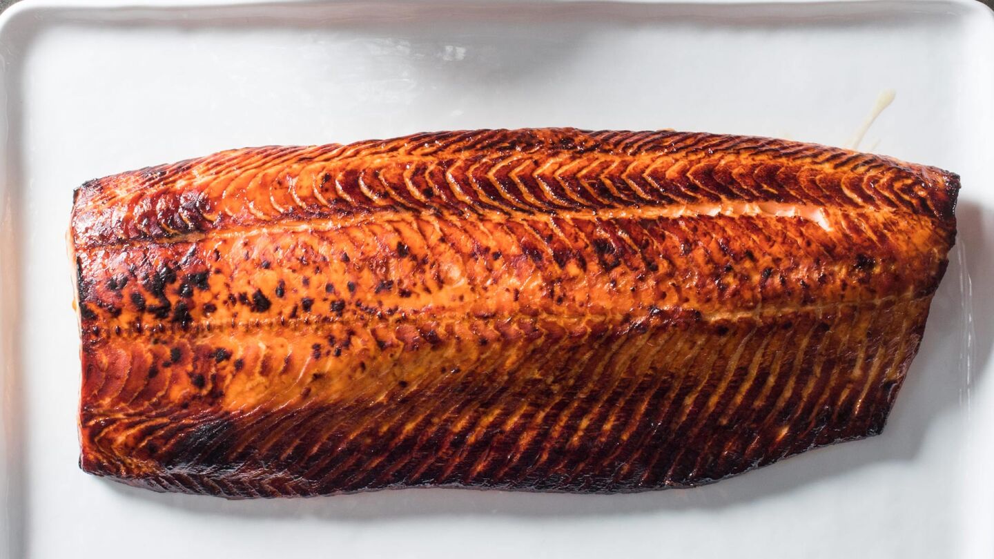roasted whole side salmon