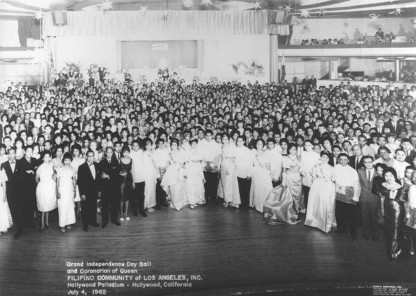 Grand Independence Day Ball and Coronation of Queen of the Filipino Community of Los Angeles, Inc. held at the Hollywood Palladium. July 4, 1962 | Courtesy of the Los Angeles Public Library