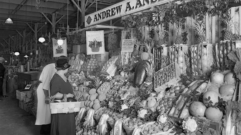 James Beard's mother was at the center of Portland's market.