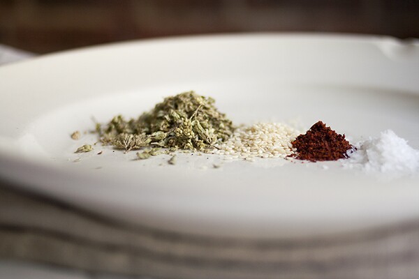 Za'atar Spice Mix Ingredients | Photo by Maria Zizka