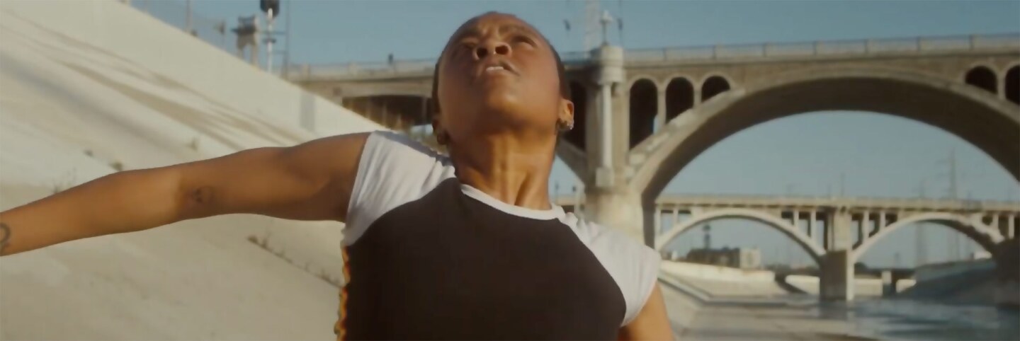 A young woman performs in "Hold On" | Screenshot of "Hold On"