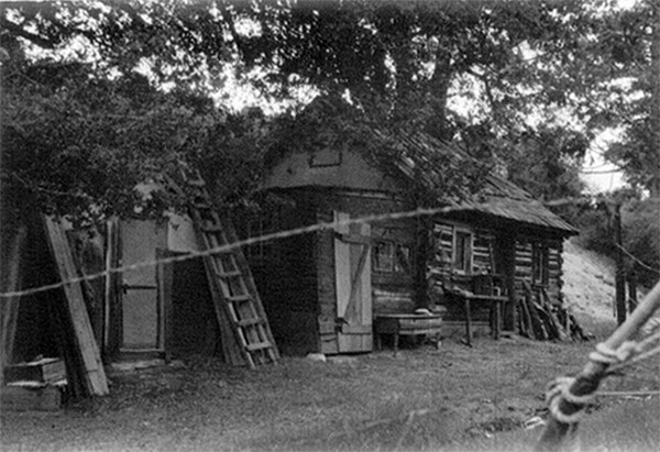 Louie Newcomb's cabin on his Chilao homestead | Photo Courtesy of Robyn Newcomb