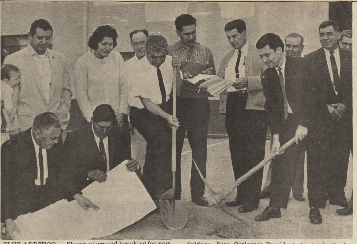 A ground breaking event for a new addition to Union Mutualista de San Jose in Wilmington.
