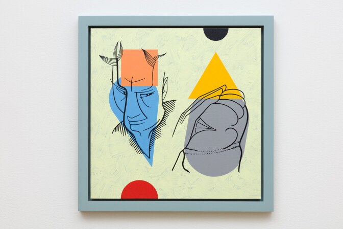 Don Suggs “The Same Clay,” 2018. Oil, acrylic and ink on plywood | © Don Suggs, Courtesy of L.A. Louver, Venice, California