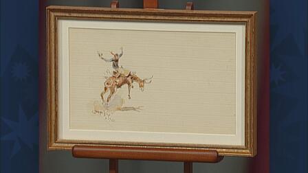 Appraisal: 1924 Charles Russell Watercolor