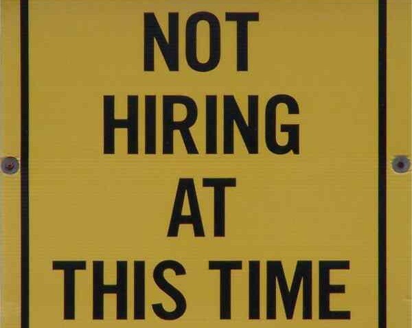 Jobs sign.