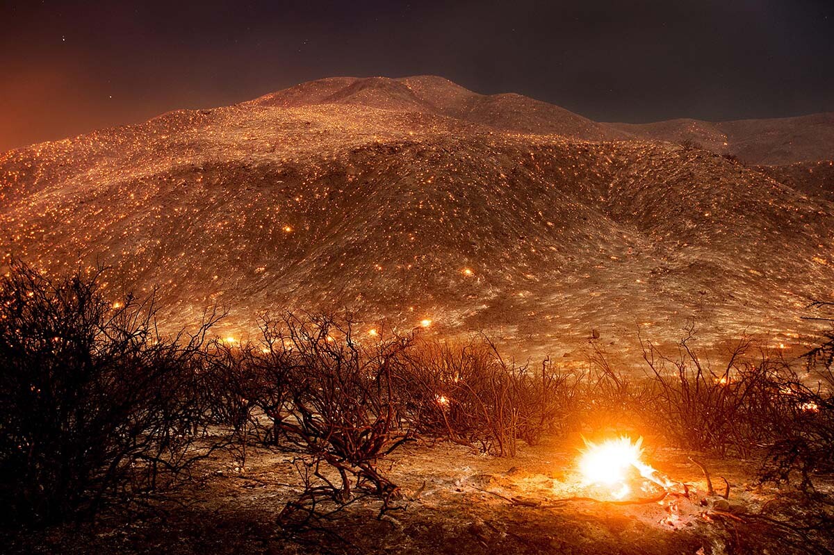 Noah Berger, "Blue Cut Fire" | Courtesy of the artist In the Sunshine of Neglect