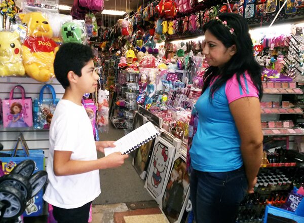 Wright student Interviews Ms. Garcia at the Valley Mall