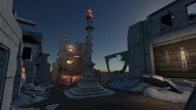 Installation view of EPOCH's Fallen Monuments exhibition. | Courtesy of EPOCH