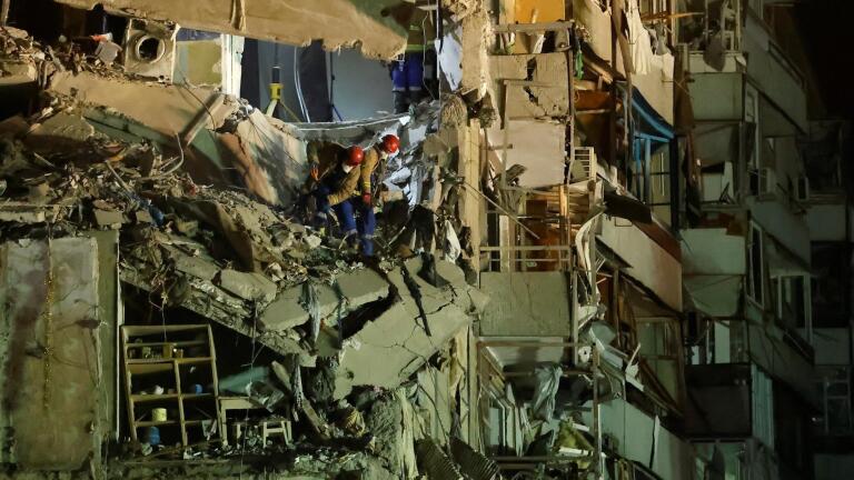 Russian strike on Ukraine building kills dozens of civilians