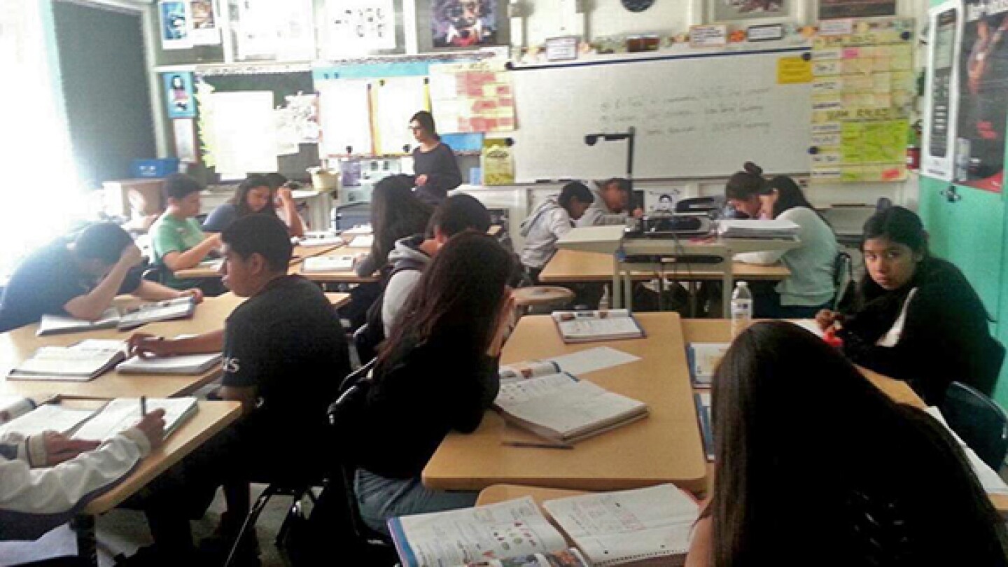 Former office converted into a classroom at Roosevelt HS. <em>Photo by, Foxotography</em>