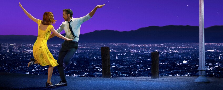 Emma Stone and Ryan Gosling star in "La La Land."