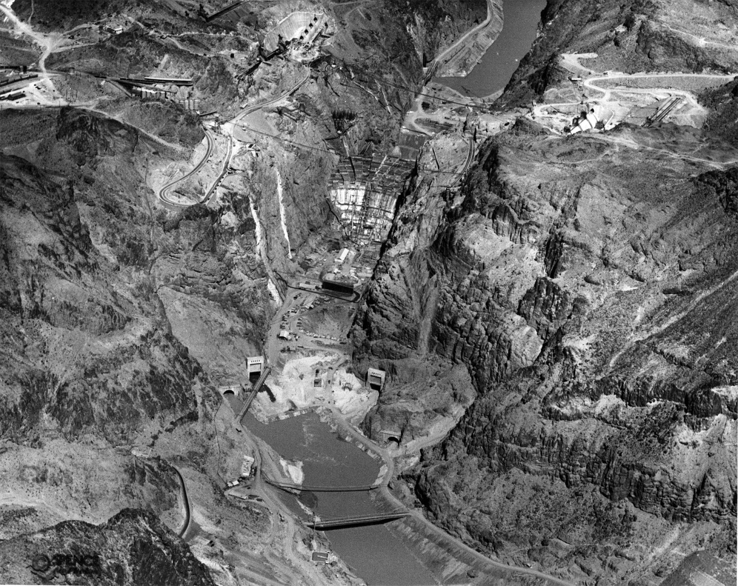 Boulder Dam under construction, March 17, 1934