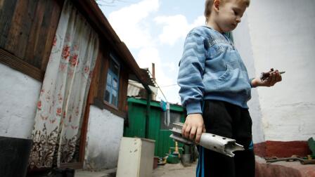 School children are targets in the war in Eastern Ukraine