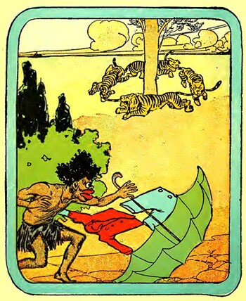 Illustration from "The Story of Little Black Sambo"