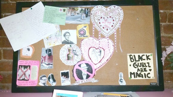 Bulletin board at BOIS. | Photo: Luis Sanchez.