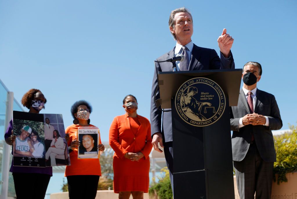 California Gov. Gavin Newsom speaks during a news conference at San Francisco General Hospital on June 10, 2021 in San Francisco, California.
