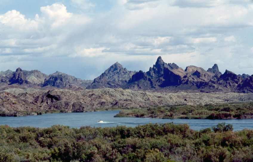 Arriving at the Colorado River, a view of the Needles peaks came into view. | Shirley Burman