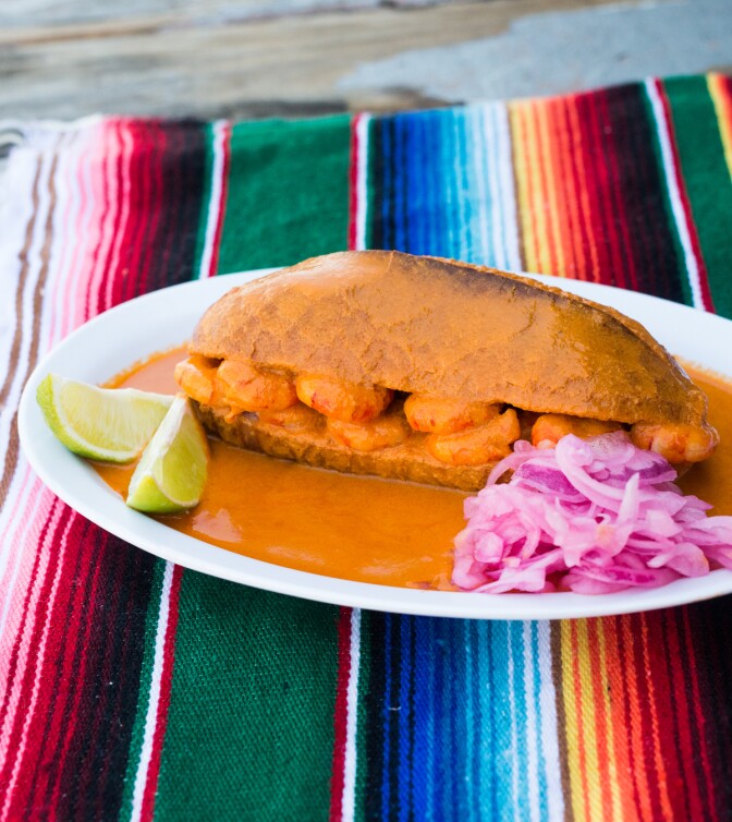 Torta Ahogada from Tortas Ahogadas Guadalajara | Staci Valentine