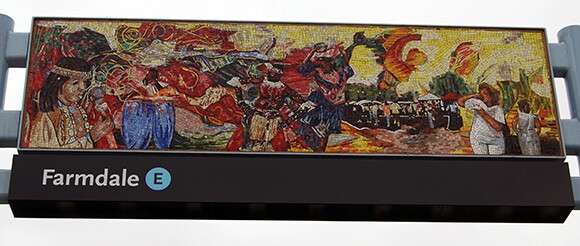 "All in a Day," by Michael Massenburg, at the Farmdale Station on the Expo Line.
