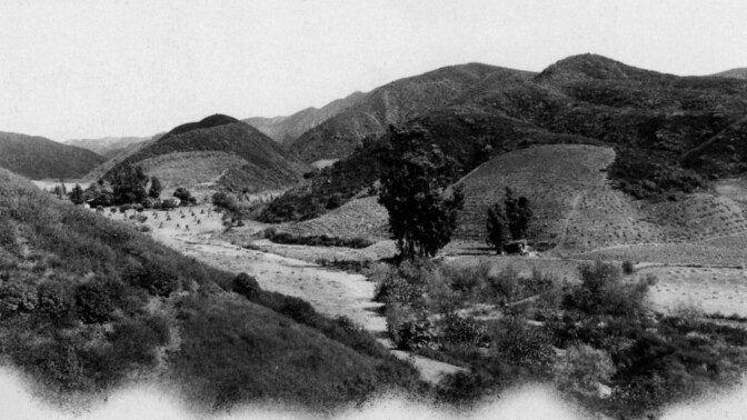 Benedict Canyon in 1890. Courtesy of the Beverly Hills Public Library Historical Collection.
