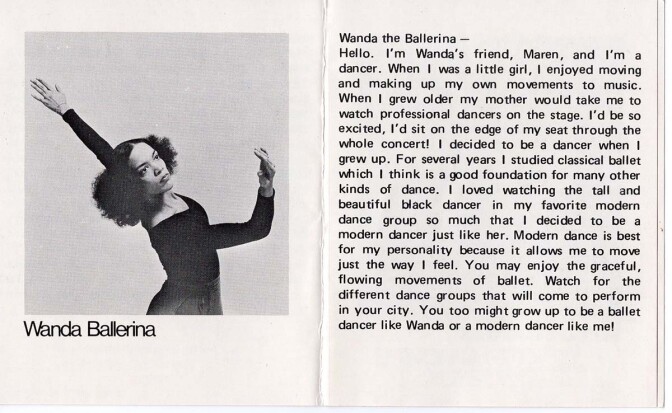 Catalog for the Wanda doll showcasing her career as a ballerina| Courtesy of Billie Green