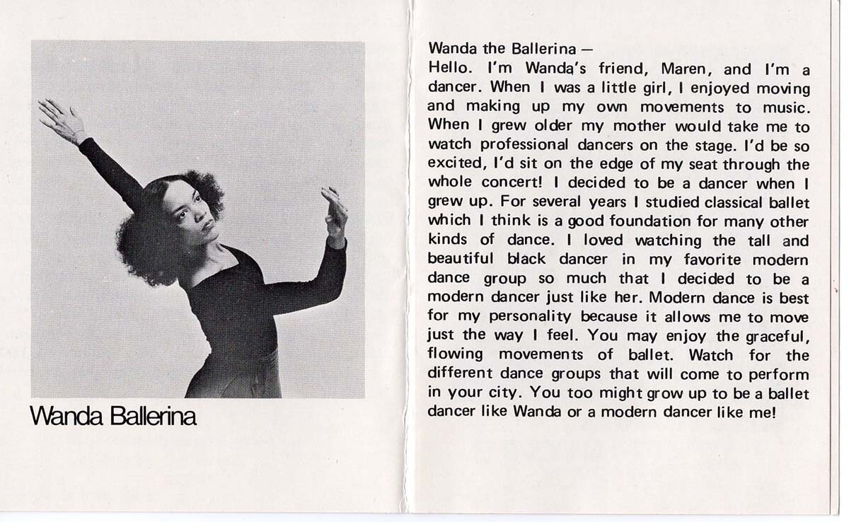 Catalog for the Wanda doll showcasing her career as a ballerina| Courtesy of Billie Green