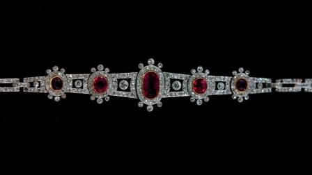 Appraisal: Ruby & Diamond Bracelet, ca. 1895
