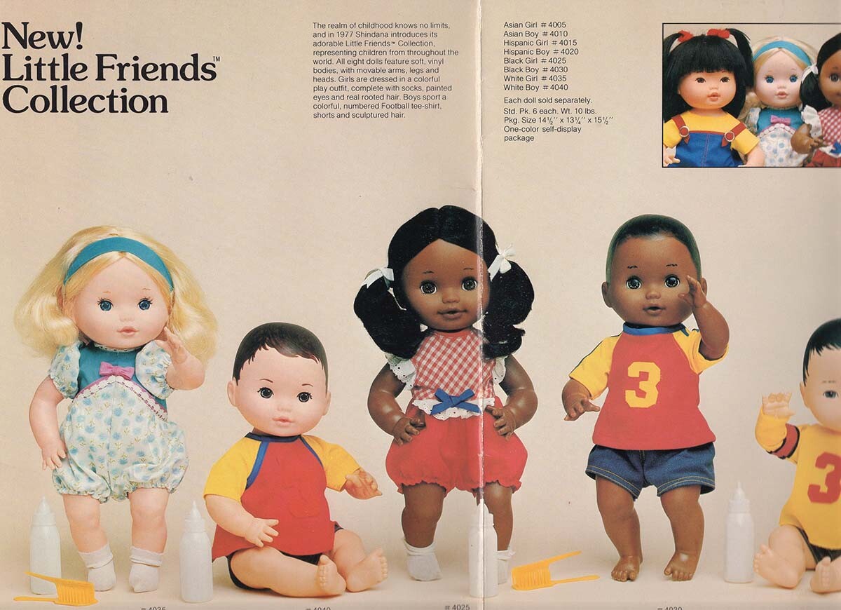 Little Friends collection from Shindana Toys showing dolls of different ethnicities | Courtesy of Billie Green
