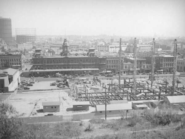 View from Fort Moore Hill, ca. 1937 | Herman J. Schultheis Collection, courtesy of the Los Angeles Public Library