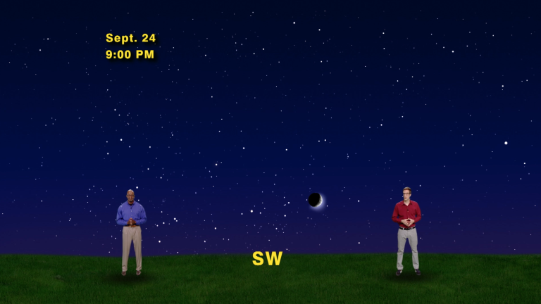 “Saturn and the Moon” Sept 18-24th 1 Min