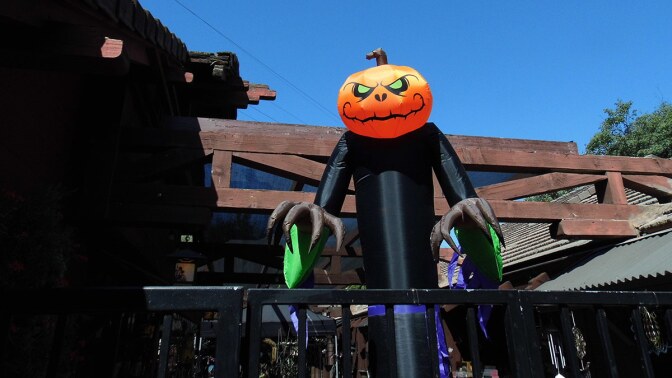 Halloween decor abounds at Descanso Gardens. | Sandi Hemmerlein