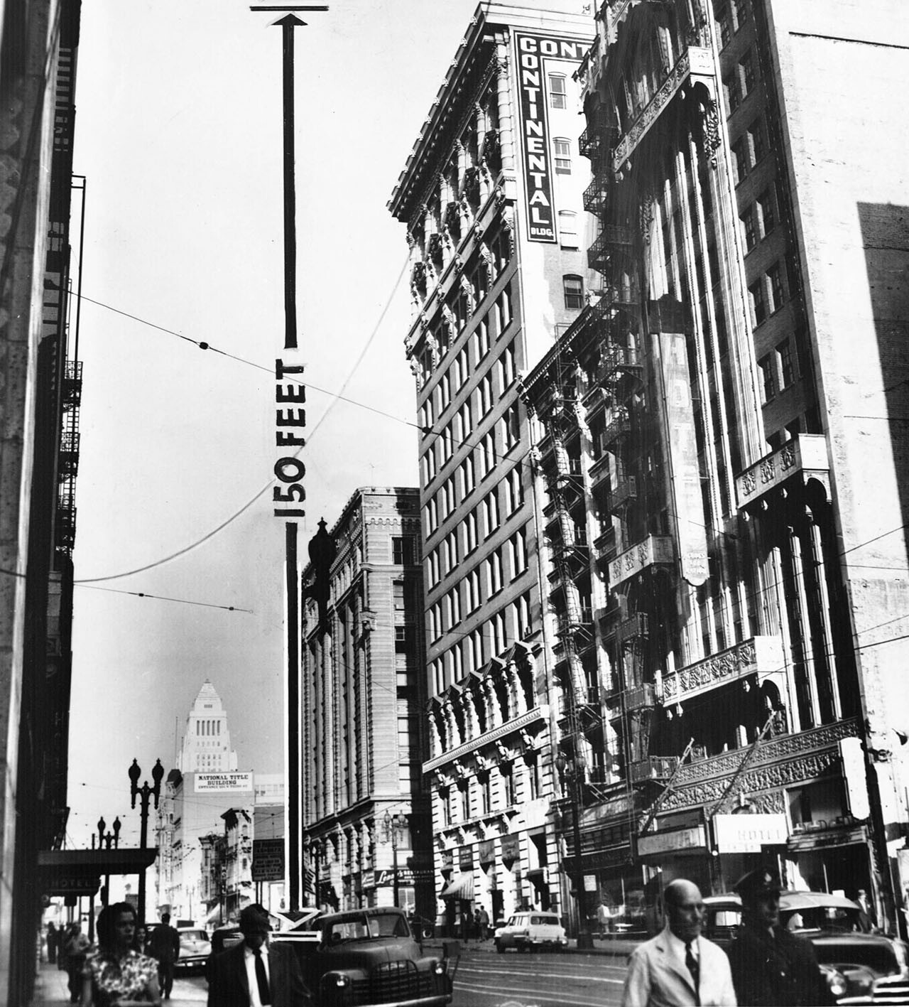Continental Building, 150 feet tall