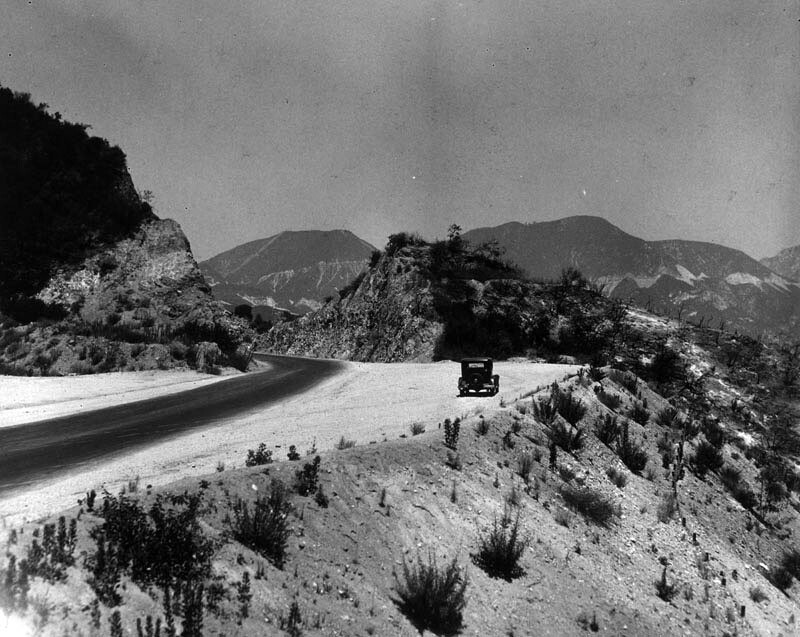 Angeles Crest Highway in 1934