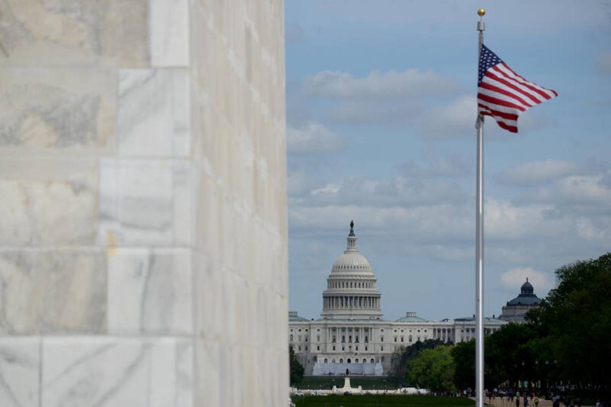 The U.S. Capitol is seen from the Washington Monument, amid the spread of the coronavirus disease (COVID-19), in Washington, U.S., April 25, 2020. | REUTERS/Erin Scott