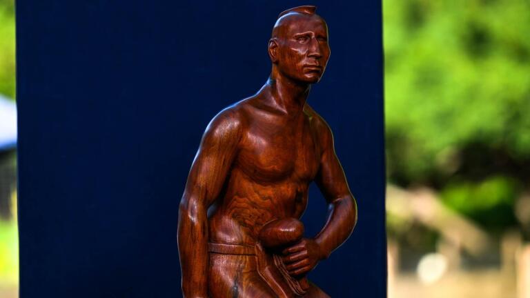 Appraisal: 1958 Dick West "Coyote-Warrior" Sculpture